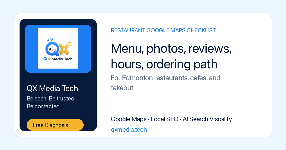 Restaurant Google Maps visibility example